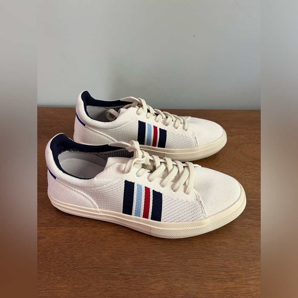 rothy's lace up sneaker spirit stripe